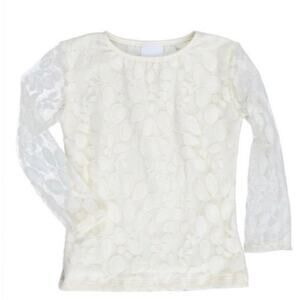 Persnickety Girls Ivory Aspyn Lace Sleeve Top